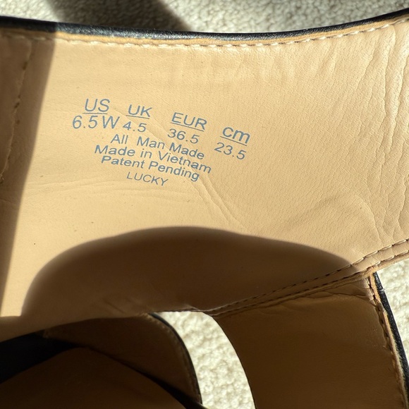 Naturalizer Black Open-Toe Heels - Picture 7 of 7